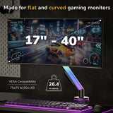 Monitor Mount with RGB Lighting