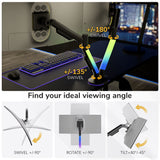 Dual Monitor Mount with RGB Lighting