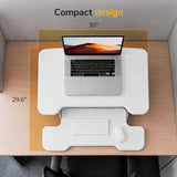 Compact Standing Desk Converter with 30" Desktop