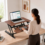 Compact Standing Desk Converter with 30" Desktop