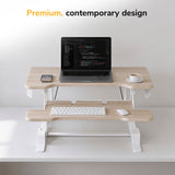 Compact Standing Desk Converter with 30" Desktop