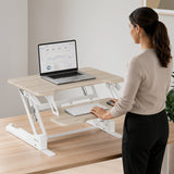 Compact Standing Desk Converter with 30" Desktop