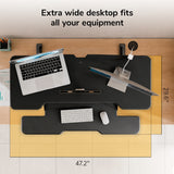 Large Standing Desk Converter with 47" Desktop