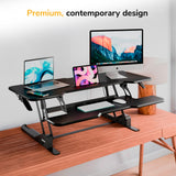Large Standing Desk Converter with 47" Desktop