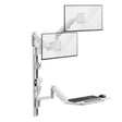 MedHub Dual Monitor Wall Workstation