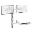 MedHub Dual Monitor Wall Workstation - Mount-It!