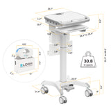MedHub Mobile Workstation - Powered - Image 12 - Mount-It!