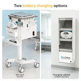 MedHub Mobile Workstation with Drawers, Powered
