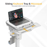 MedHub Motorized Mobile Workstation - Powered - Image 9 - Mount-It!