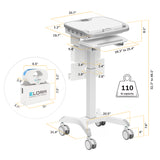 MedHub Motorized Mobile Workstation - Powered
