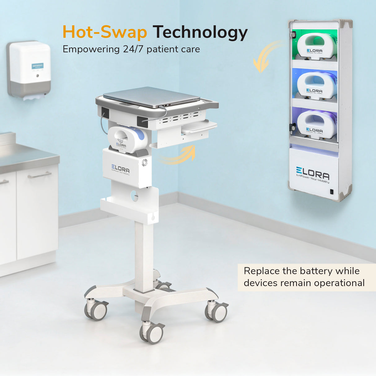 Elora Battery Wall Charging Cabinet - Image 5 - Mount-It!