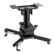 The Mount-It! Heavy-Duty Universal Projector Ceiling Mount features adjustable, extendable arms, a quick-release mechanism, and a tilt joint for flexible projector positioning, displayed against a white background.
