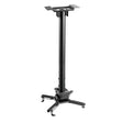 The Mount-It! Heavy-Duty Universal Ceiling Projector mount features a black adjustable bracket with a central vertical pole and four extendable arms for secure projector installation.