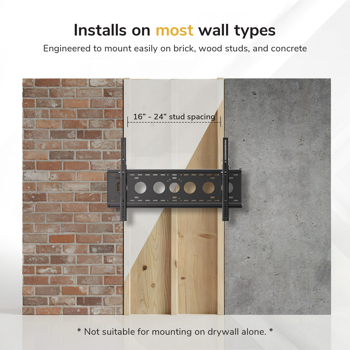 TAA-Compliant Heavy-Duty Tilt TV Wall Mount