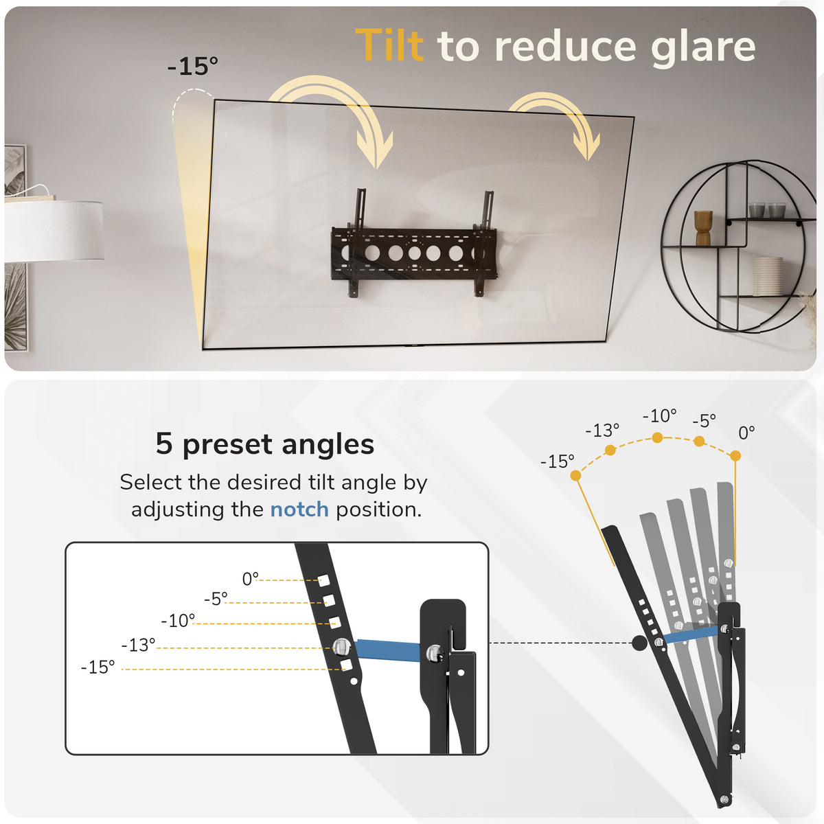 TAA-Compliant Heavy-Duty Tilt TV Wall Mount
