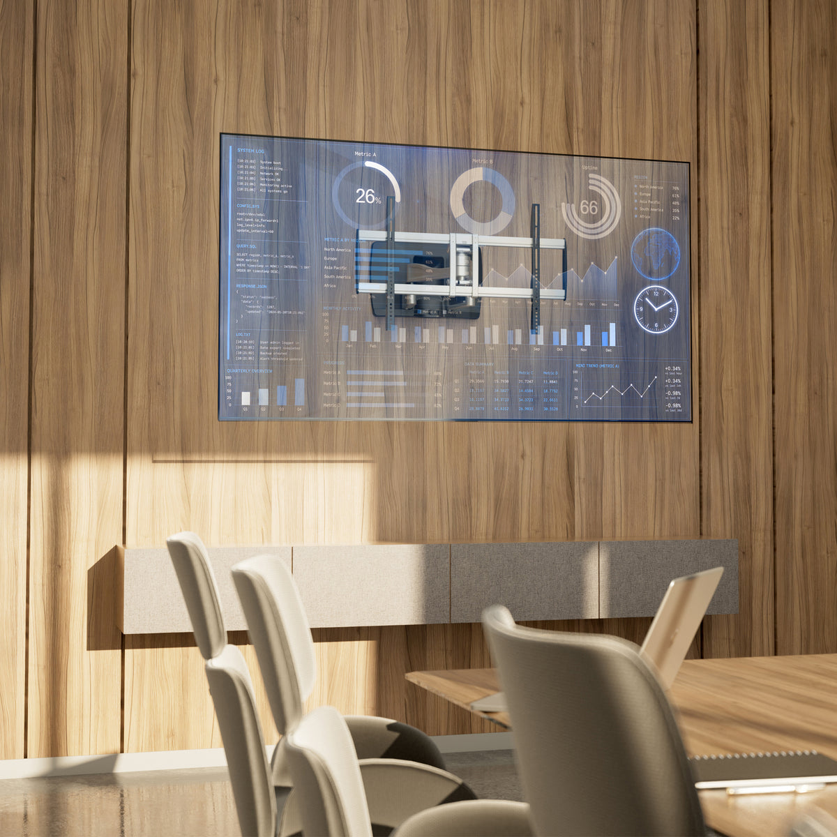 TAA-Compliant Heavy-Duty Full-Motion TV Wall Mount
