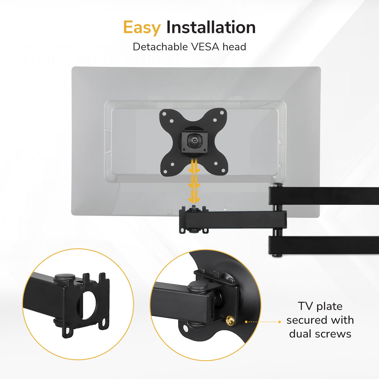 Full Motion Small TV Wall Mount