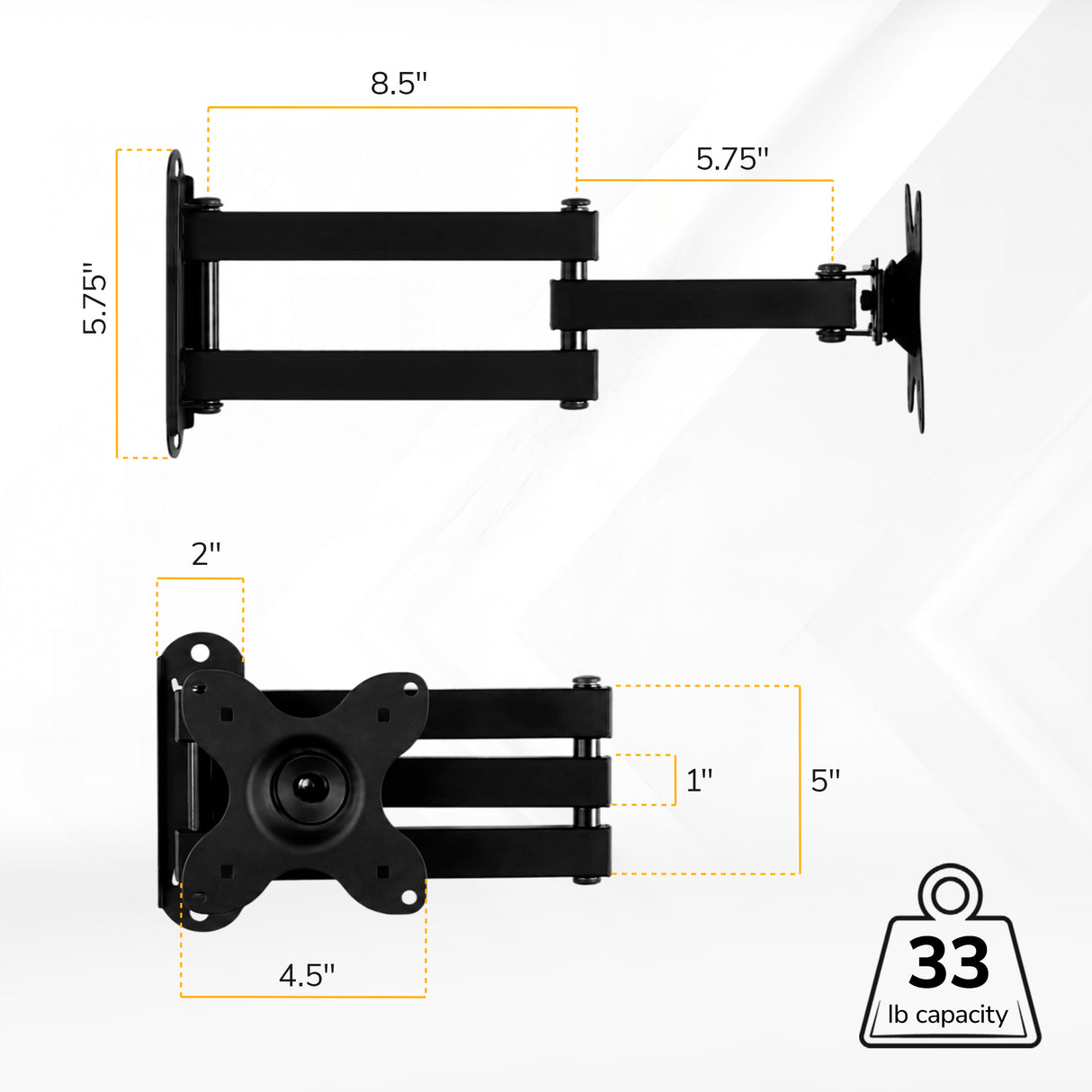Full Motion Small TV Wall Mount