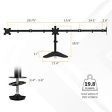 Full-Motion Triple Monitor Stand