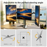 Full-Motion Triple Monitor Stand