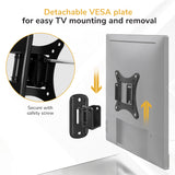 Single Stud Tilt and Swivel TV Wall Mount