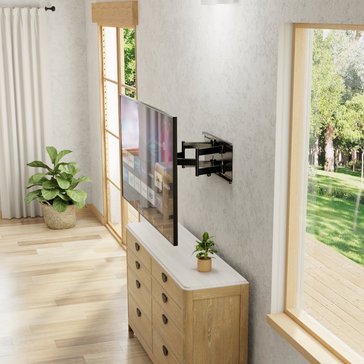 Heavy Duty Full Motion TV Wall Mount with Extension