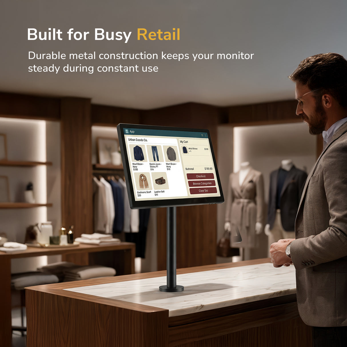 Point of Sale (POS) Monitor Mount - Image 3 - Mount-It!