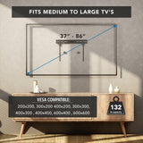 No Stud TV Wall Mount for TVs 37" to 86"