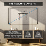 No Stud TV Wall Mount for TVs 37" to 85"