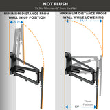Motorized Fireplace TV Wall Mount | Fits 40-70 Inch TV Screen