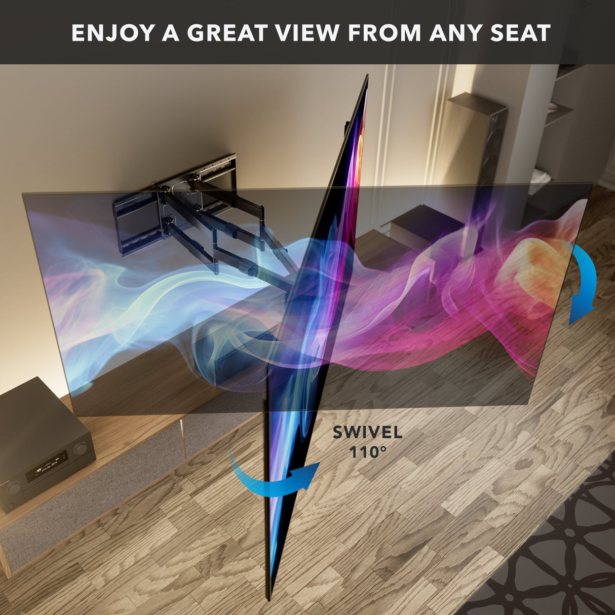 The Beast XXL - Heavy-Duty XXL Full Motion TV Wall Mount
