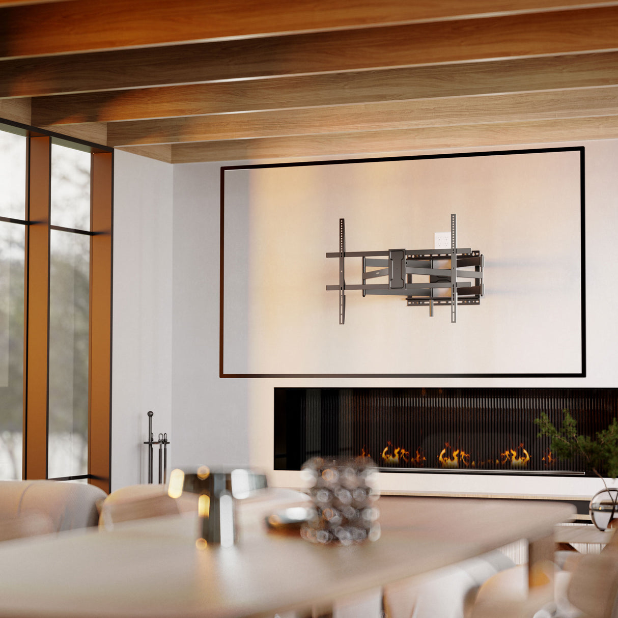 Full Motion TV Wall Mount with Extra Long Extension for 43" - 100" TVs