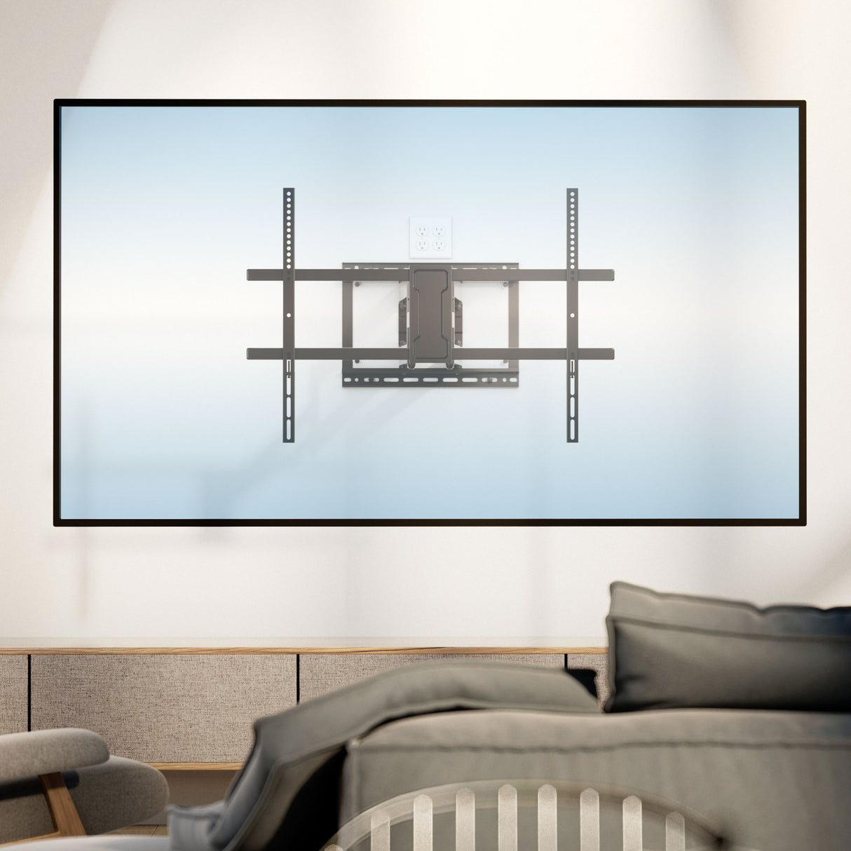 Full Motion TV Wall Mount with Extra Long Extension for 43" - 100" TVs