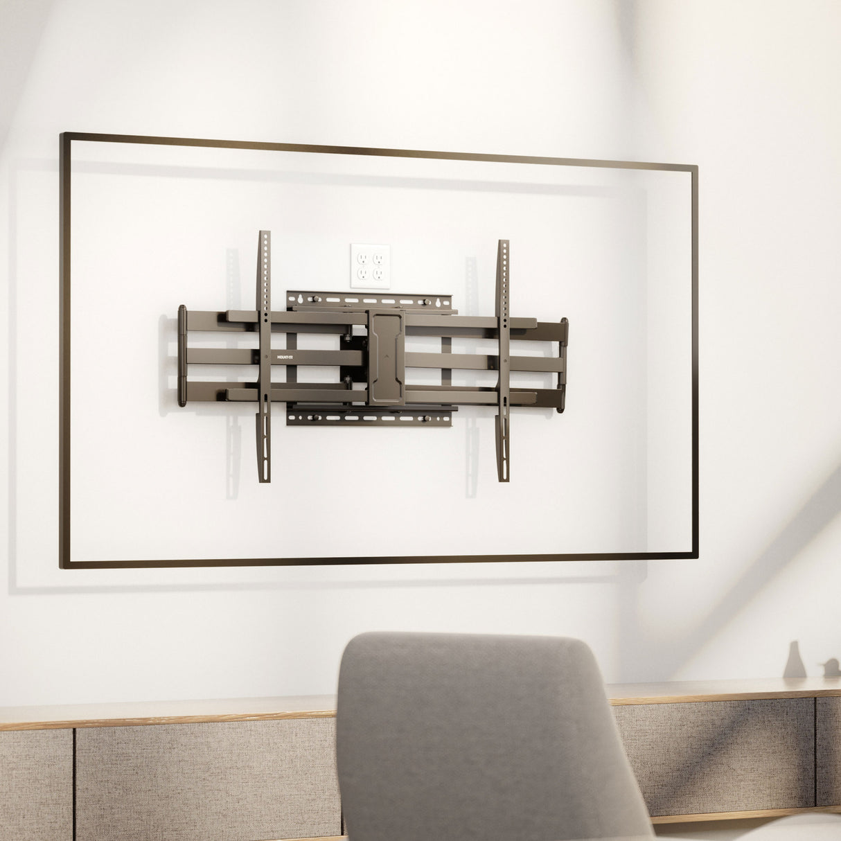 Full Motion TV Wall Mount with Extra Long Extension for 43" - 100" TVs