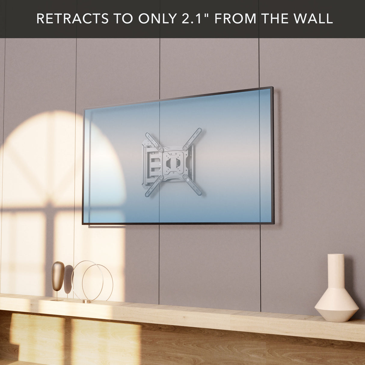 Full Motion TV Wall Mount with Extra Long Extension for 23"-65" TVs