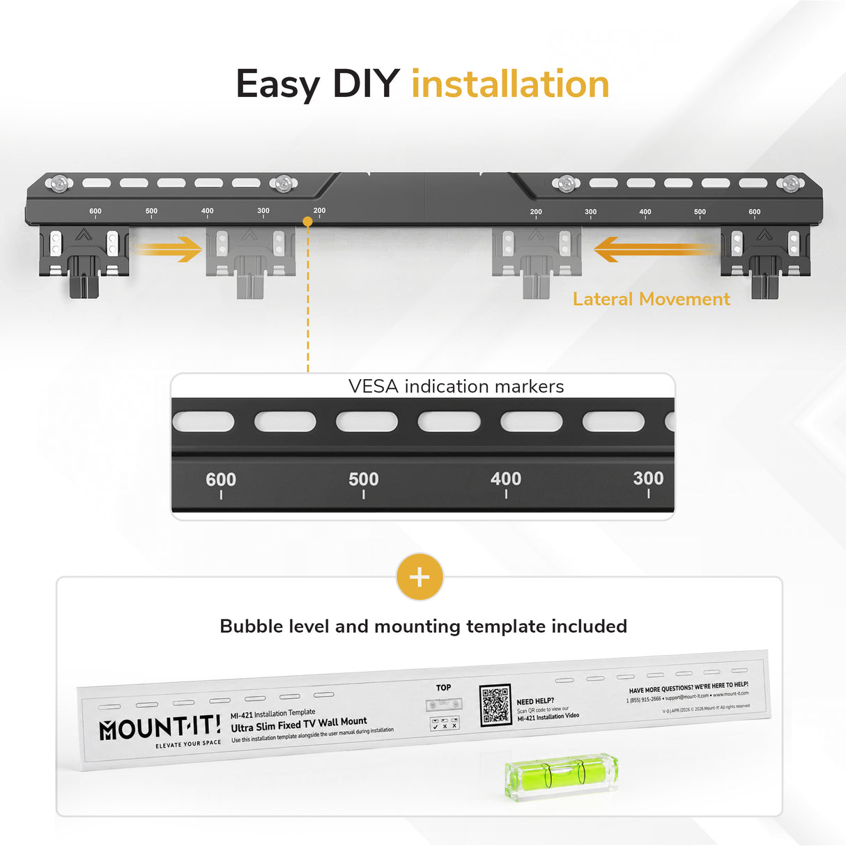 Ultra-Slim Fixed TV Wall Mount - Image 8 - Mount-It!