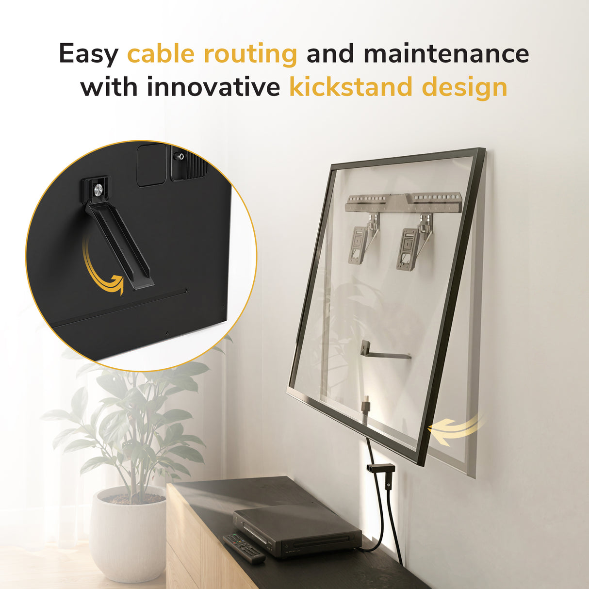 Ultra-Slim Fixed TV Wall Mount, Large - Image 5 - Mount-It!