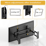 Full-Motion Corner TV Mount with Split Wall Plate