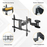 Full Motion TV Wall Mount with Gas Spring Arm