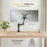 Heavy Duty Monitor Desk Mount w/ USB & Multimedia Ports