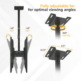 Dual Front & Back TV Ceiling Mount