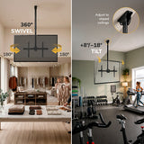 Full Motion Ceiling TV Mount with Long Extension