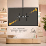 Full Motion Ceiling TV Mount with Long Extension