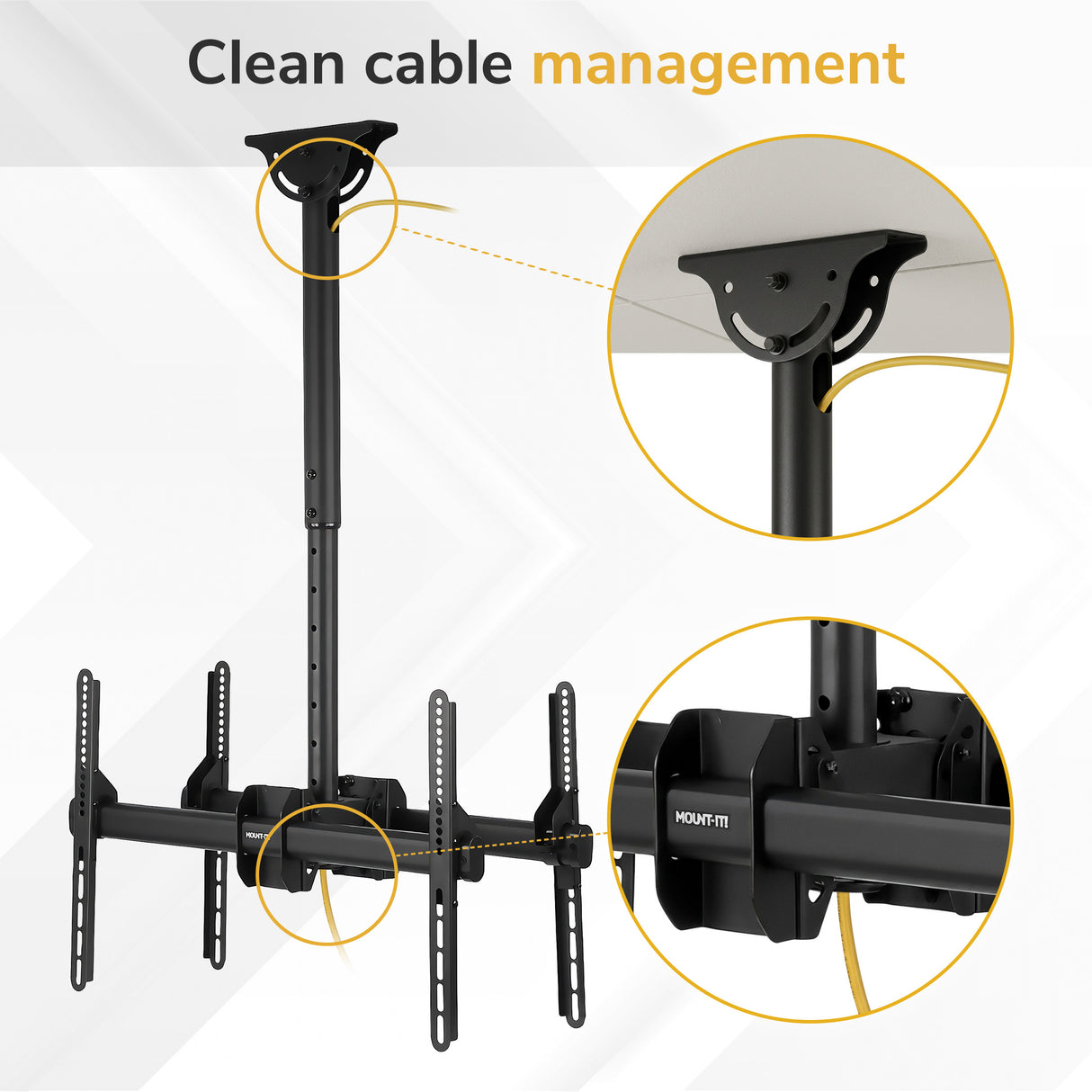 Heavy Duty Dual TV Ceiling Mount