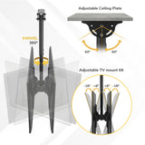 Heavy Duty Dual TV Ceiling Mount