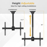 Heavy Duty Dual TV Ceiling Mount