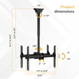 Heavy Duty Dual TV Ceiling Mount