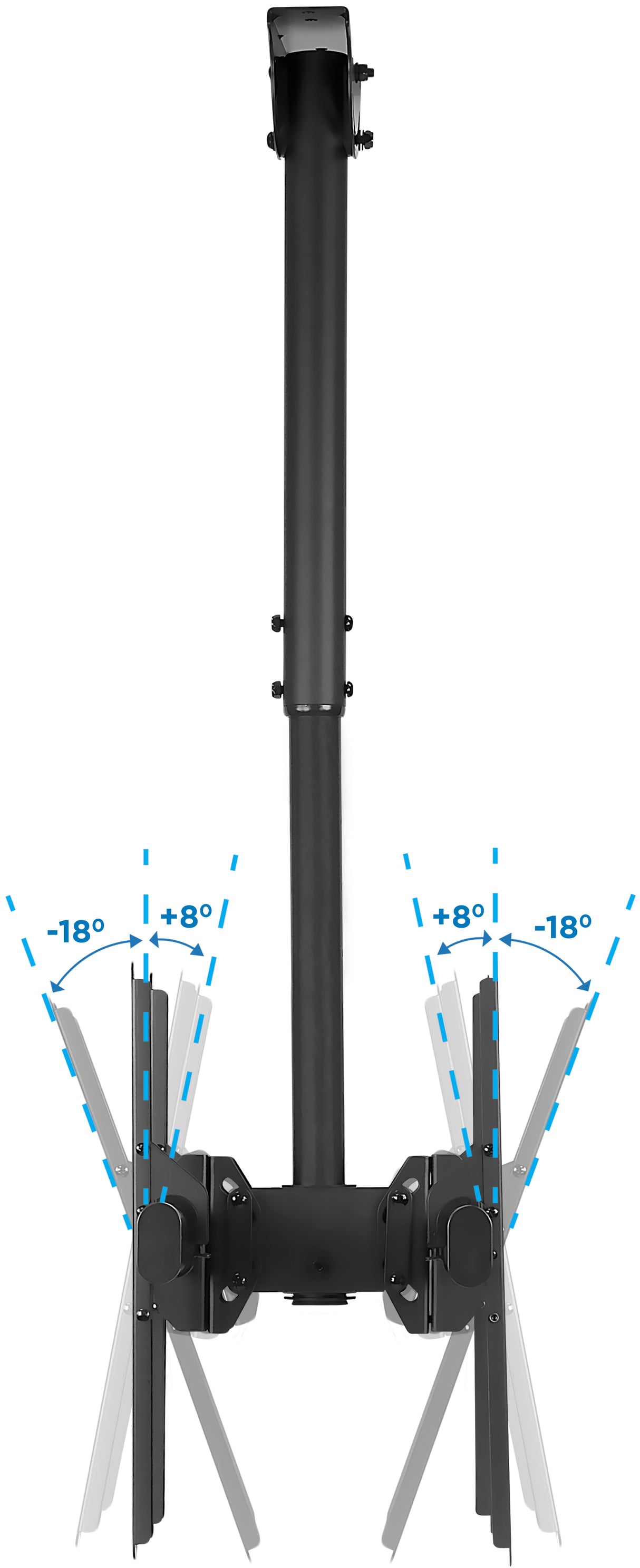 Heavy Duty Dual TV Ceiling Mount