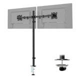Full Motion Dual Monitor Mount with Extra-Tall Pole