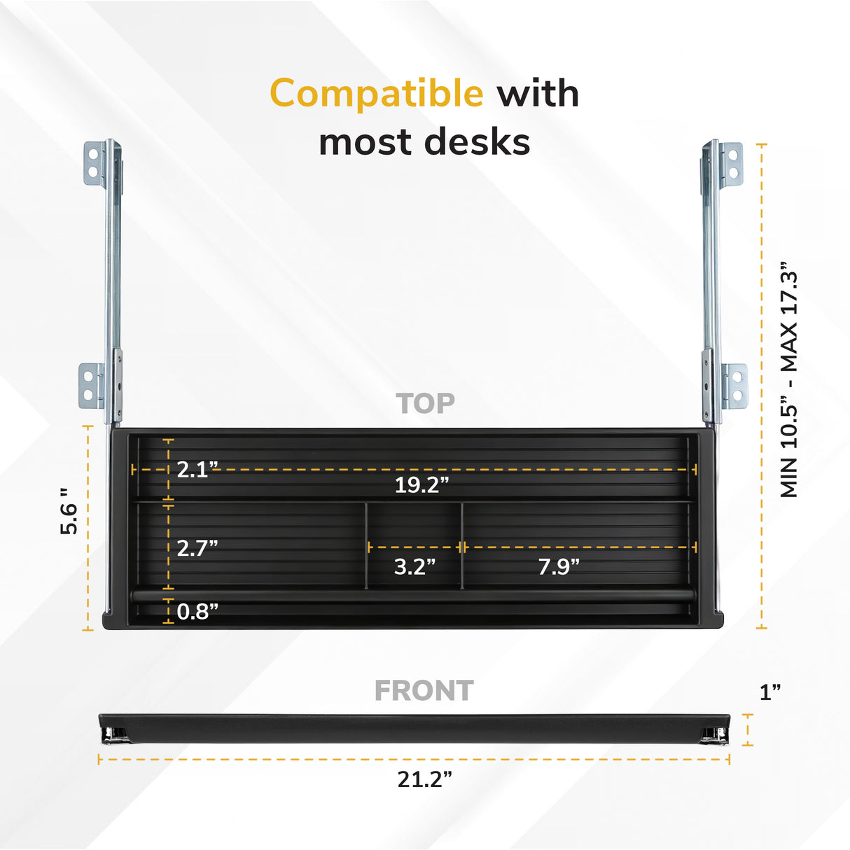 Under Desk Slide Out Pencil Drawer
